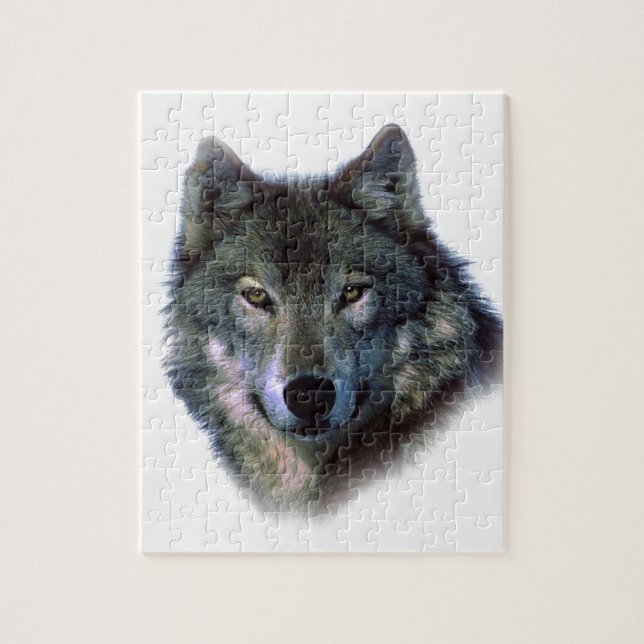 Puzzle Yeux de loup gris (Vertical)