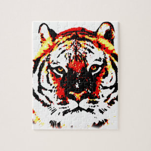 Puzzle Yeux de tigres sauvages