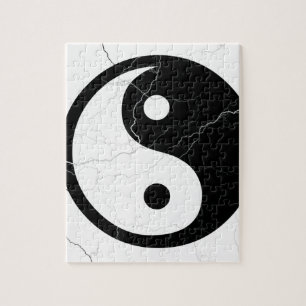 Puzzle Yin noir et blanc et Yang