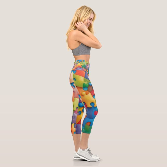 Puzzle Yoga Leggings – Unique Fitness & Activewear (Right)