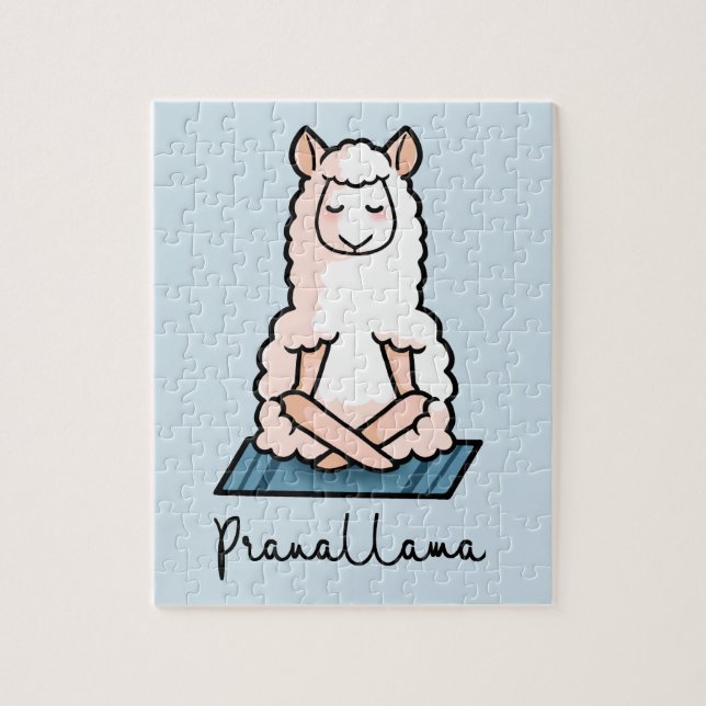 Puzzle Yoga Llama - Pranallama (Vertical)