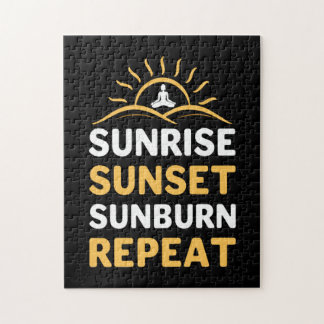 Puzzle Yoga Lover | Yoga Sunrise Sunset Sunburn Répéter