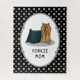 Puzzle Yorkie Mom (Yorkshire Terrier Mom) mignonne