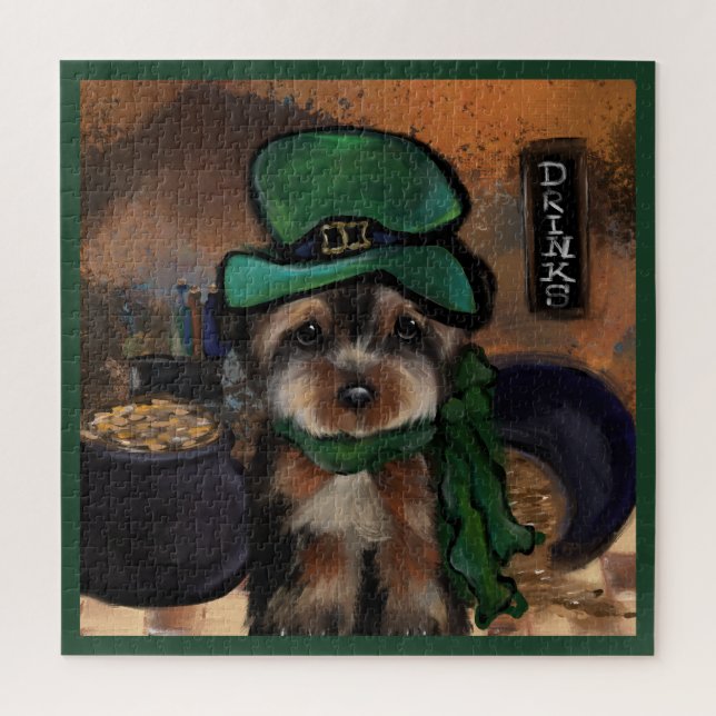 Puzzle Yorkie Poo (Vertical)