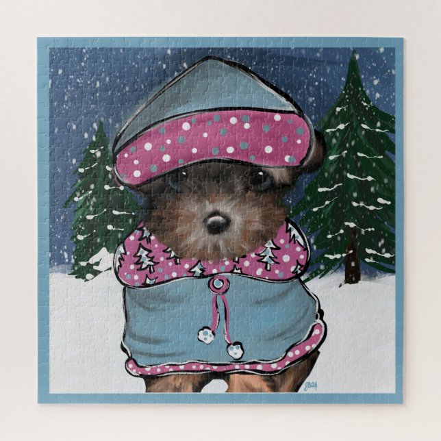 Puzzle Yorkie Poo (Vertical)