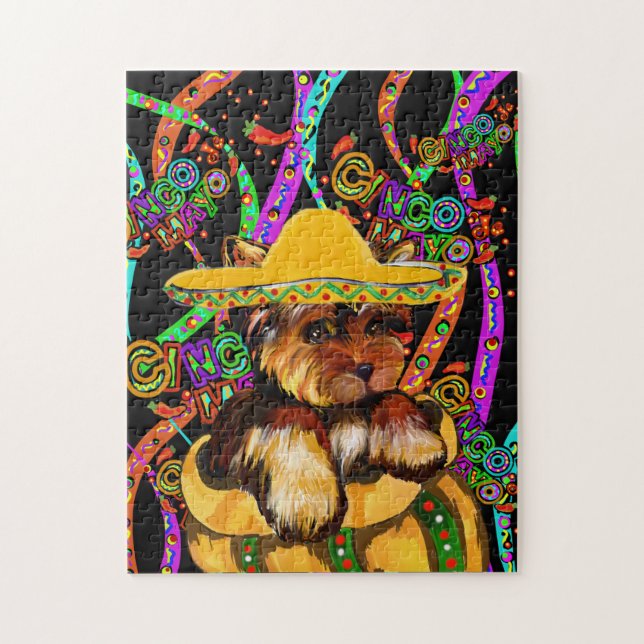 PUZZLE YORKIE POO - CINCO DE MAYO (Vertical)