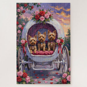 Puzzle Yorkshire Terrier Chien de la Saint-Valentin
