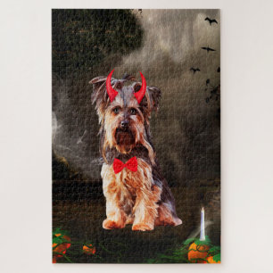 Puzzle Yorkshire Terrier Chien en costume d'Halloween