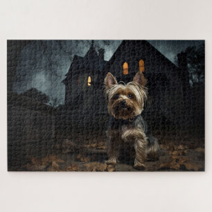 Puzzle Yorkshire Terrier Halloween Épouvantable