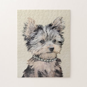 Puzzle Yorkshire Terrier Puppy Peinture Chien original