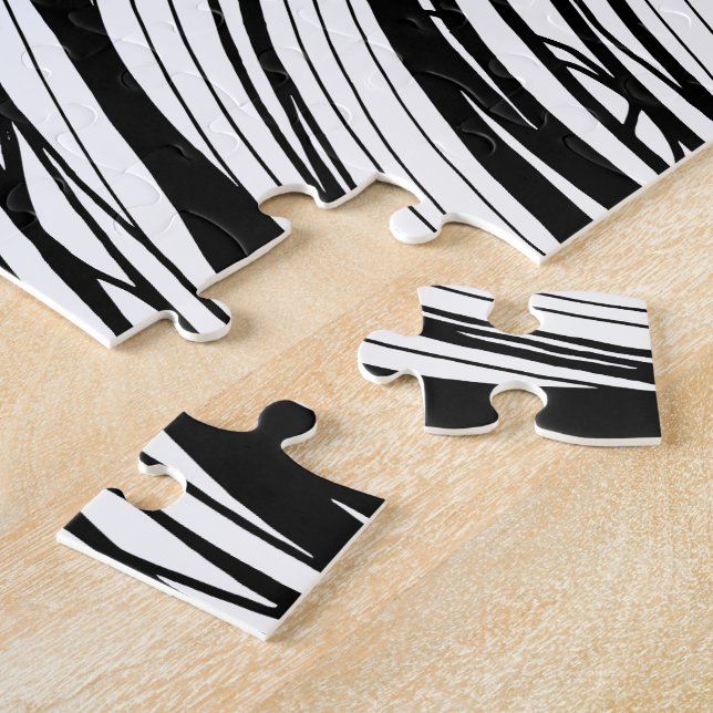 PUZZLE you can colour, black & white hand-drawn ar (Side)