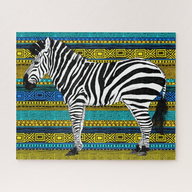 Puzzle Zebra 16x20 pour les personnes aveugles (Horizontal)