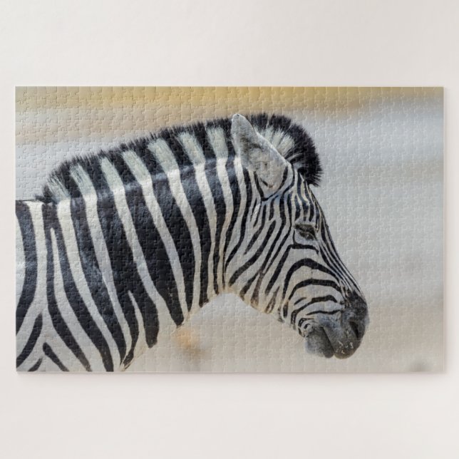 Puzzle Zebra Portrait Animaux sauvages Nature africaine (Horizontal)