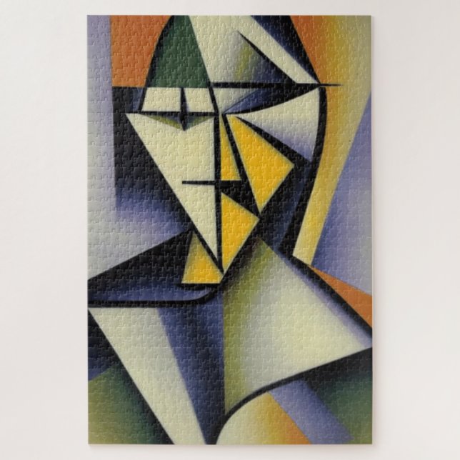Puzzle Zen Cubist Abstrait (Vertical)