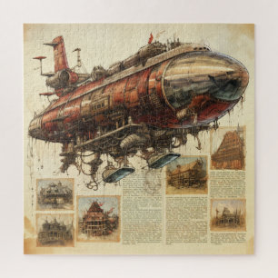 Puzzle Zeppelin Steampunk vintage (11)