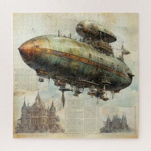 Puzzle Zeppelin Steampunk vintage (7)