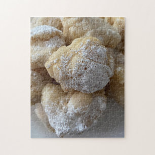 Puzzle Zeppole Fried Donut Dough Sugar Dessert