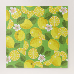 Puzzle Zesty Lemon : Citrus Motif Delight
