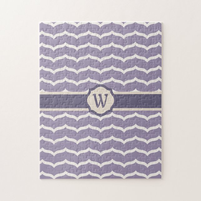 Puzzle Zigzag fleuri (Vertical)