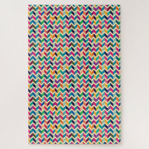 Puzzle - Zigzag multicolore