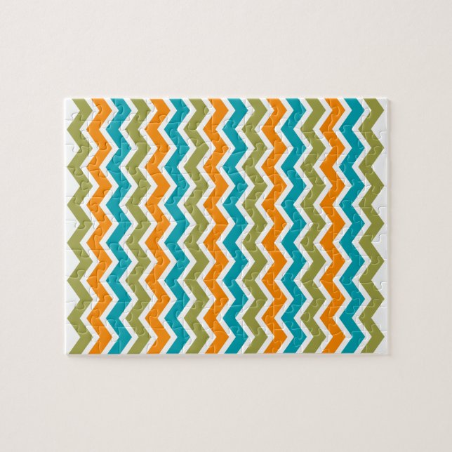 Puzzle Zigzag, une tribu dynamique de Peacock (Horizontal)