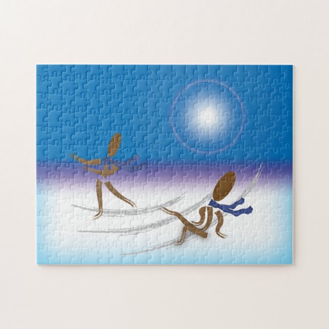 Puzzle Zinglee's ~ Sur la glace (Horizontal)