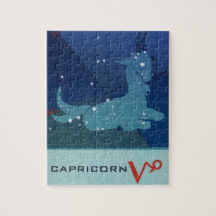 Puzzle Zodiaque vintage, Astrologie Capricorne Constellat