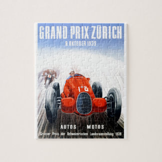 Puzzle Zurich 1939 Grand prix emballant l'affiche