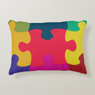 Puzzled Accent Pillow