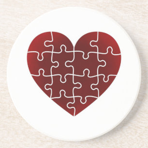 Puzzled Hearts Coaster