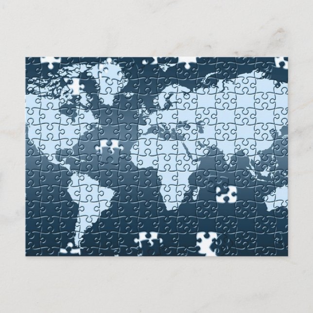 Puzzled! Postcard (Front)