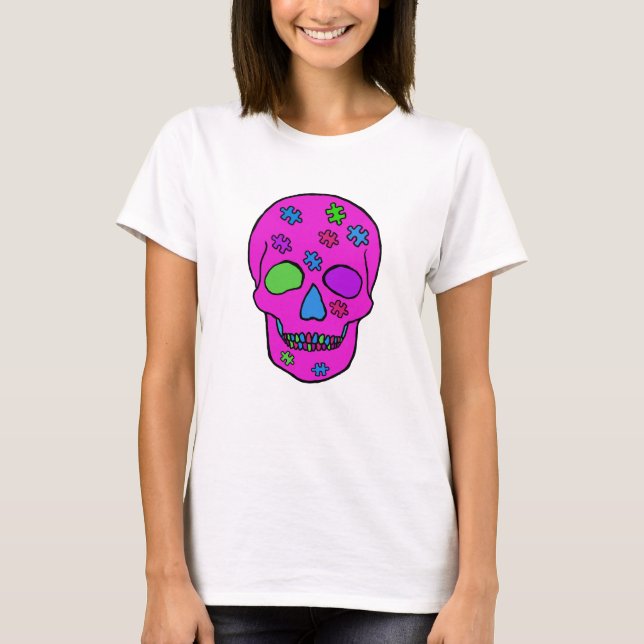 Puzzled Skull T-Shirt (Front)