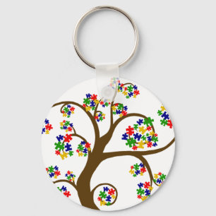 Puzzled Tree of Life Keychain