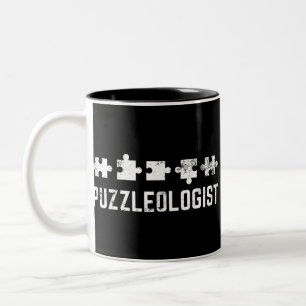 Puzzleologist Two-Tone Coffee Mug
