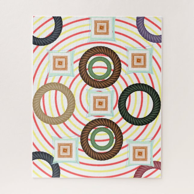 Puzzles Abstract Colors Circular (Vertical)