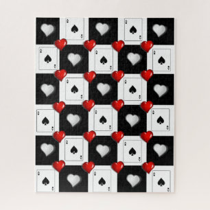 Puzzles Ace Spades, Jouer Des Cartes, Coeurs