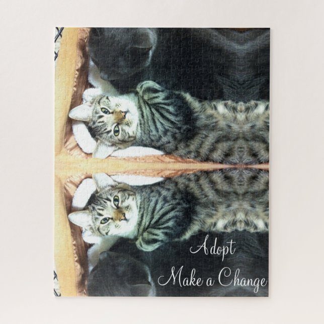 Puzzles Adopt Make a Change (Vertical)