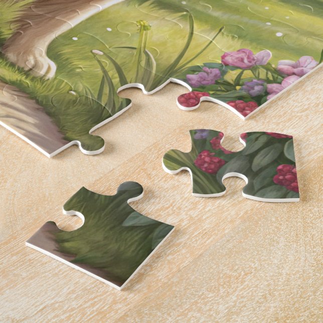 PUZZLES Adorable Dog in a Picturesque Outdoor Sett (Side)