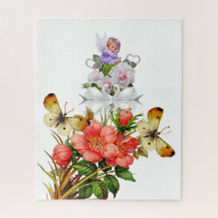 Puzzles Baby Angel Swans Fleurs florales