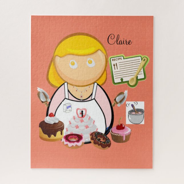 Puzzles Baker Bakery Cupcakes (Vertical)