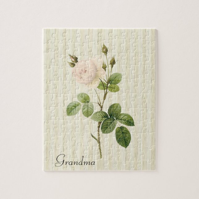 Puzzles Beige Floral (Vertical)
