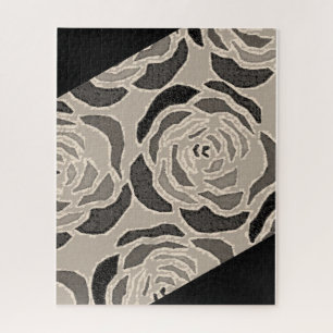 Puzzles Black Sepia Motif