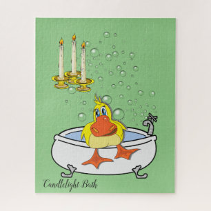 Puzzles Canard Jaune Bougies Bain