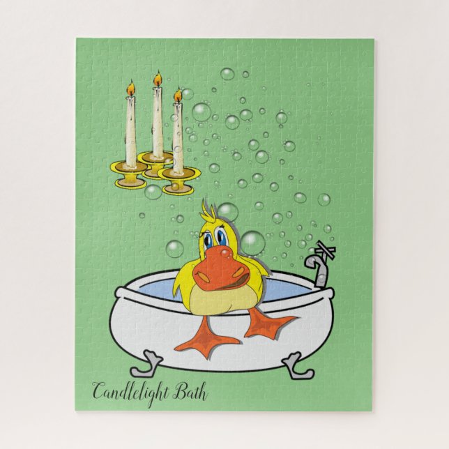 Puzzles Canard Jaune Bougies Bain (Vertical)