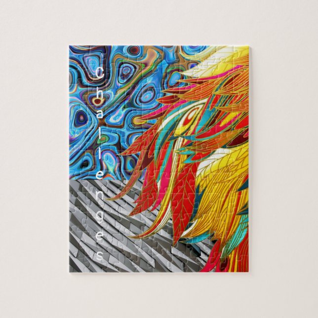 Puzzles Colourful Abstract (Vertical)