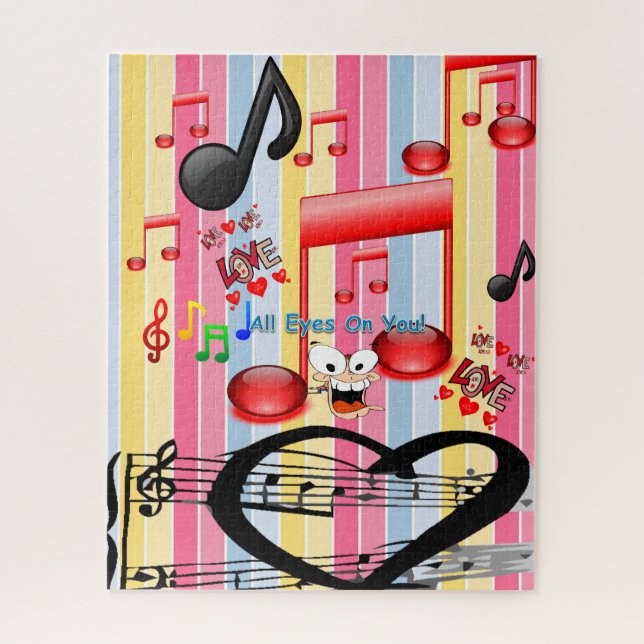Puzzles Colourful Stripe Musician (Vertical)
