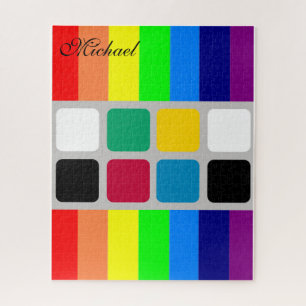 Puzzles couleurs vives Motif