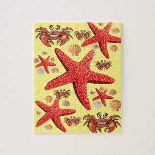 Puzzles Crab Starfish Beach Shells