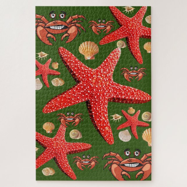 Puzzles Crabe Starfish Beach Shops (Vertical)