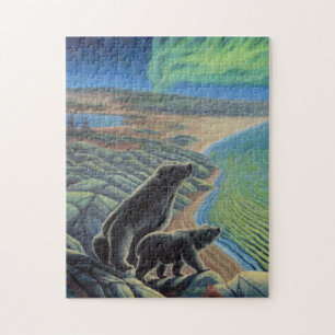 Puzzles d'art paysager canadiens - Ours polaires